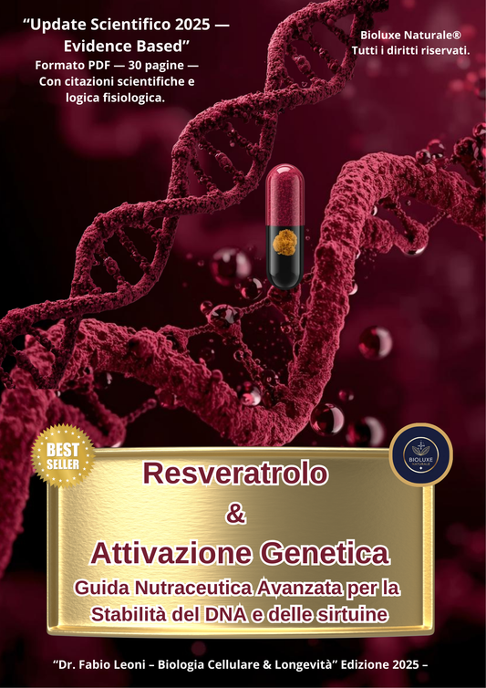 Resveratrolo  &  Attivazione Genetica - Guida Nutraceutica Avanzata per la Stabilità del DNA e delle sirtuine